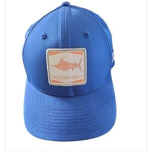 Columbia PFG Hat Cap Men's Blue Adjustable Strap Fishing Outdoors GUC